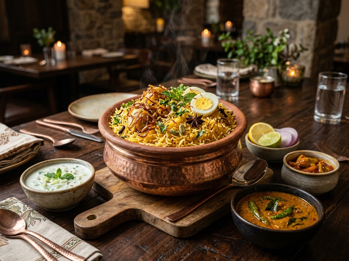 Biryani at Varsha Grand