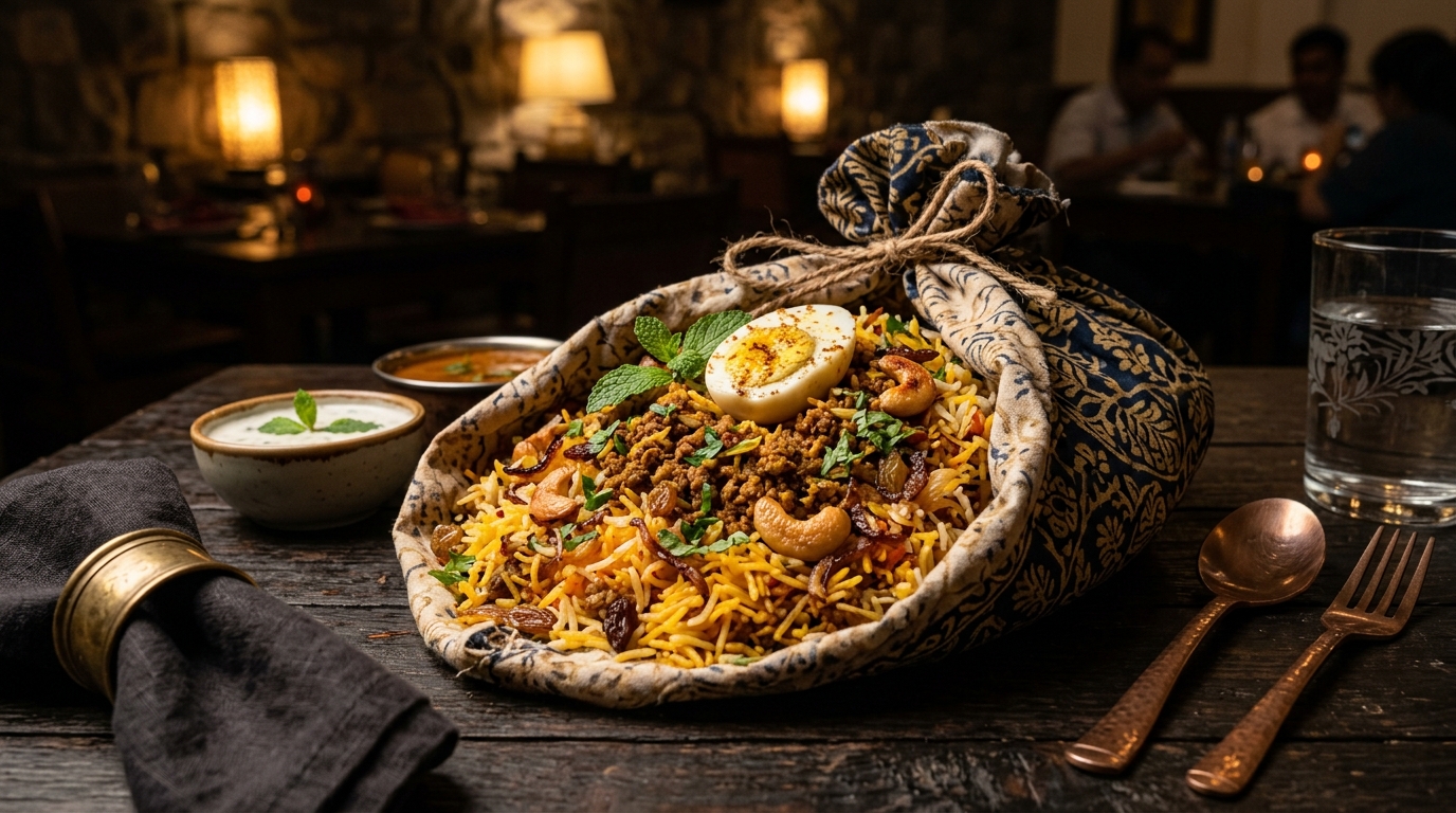 Potlam Biryani at Varsha Grand